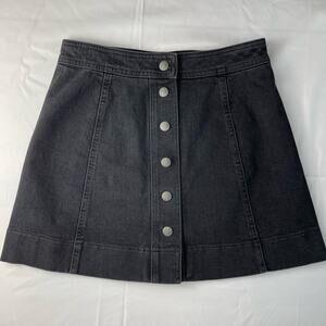 Madewell Metropolis Snap Jean Skirt Size 4